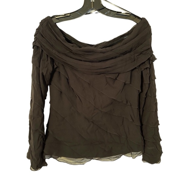 Jovani Off Shoulder Top Silk - Picture 2 of 5